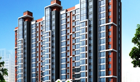 肥城心悦世家外墙真石漆17万平选新佳完美收工